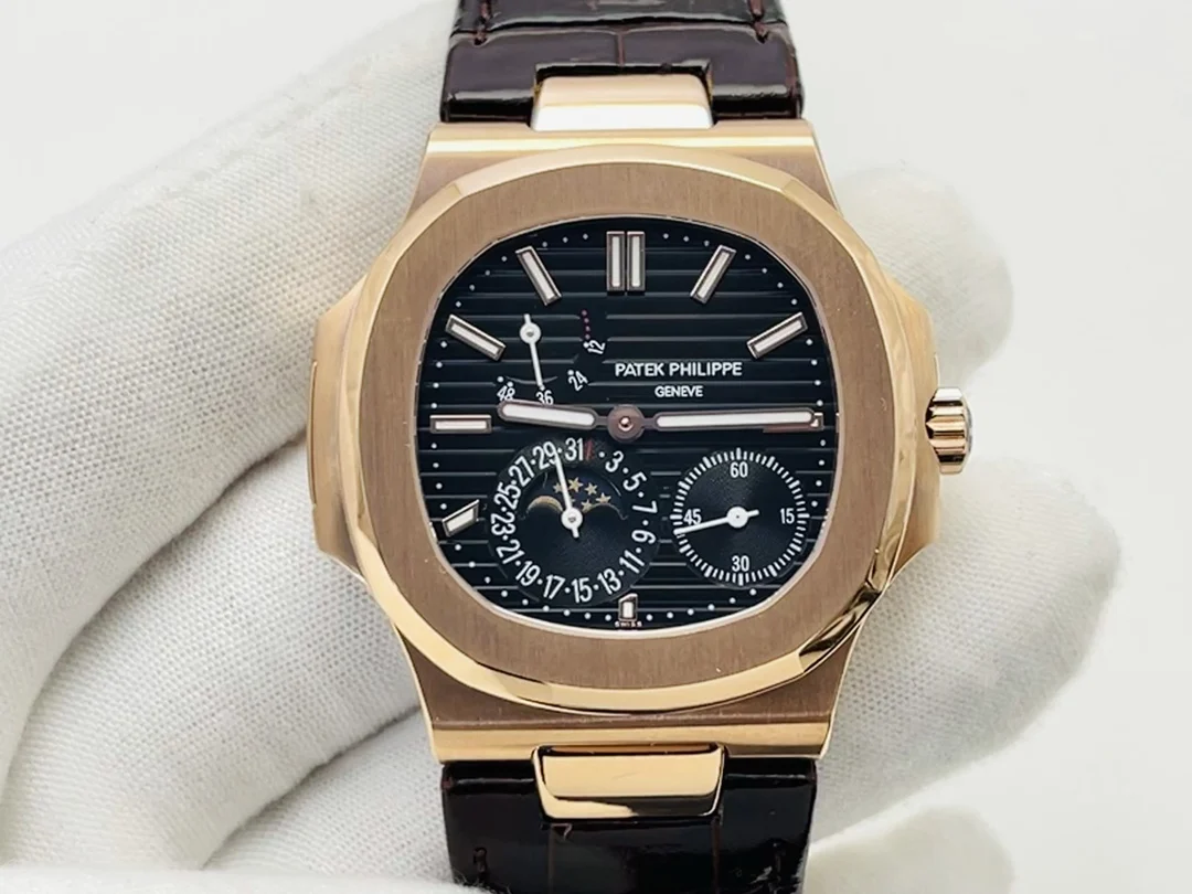 Patek Philippe Nautilus Moon Phase Steel Blue Dial