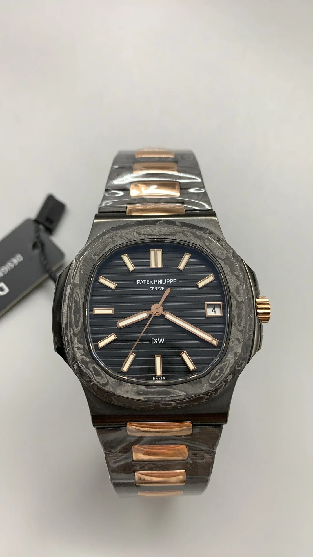Patek Philippe Nautilus Rose Gold — photographed off the sweep