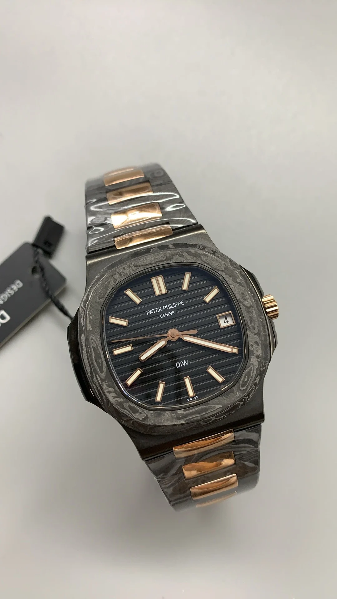 Patek Philippe Nautilus Rose Gold — photographed off the sweep
