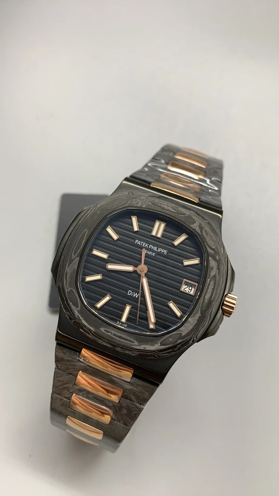 Patek Philippe Nautilus Rose Gold 5711 — photographed off the sweep