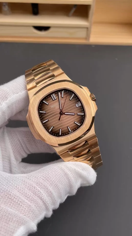 Patek Philippe Nautilus Rose Gold Brown Dial 5711