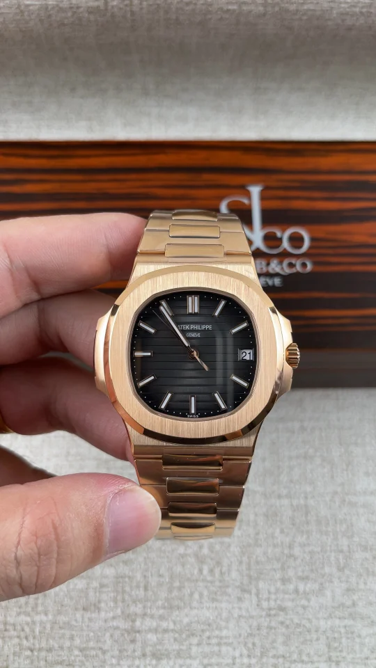 Patek Philippe Nautilus Rose Gold Grey Dial