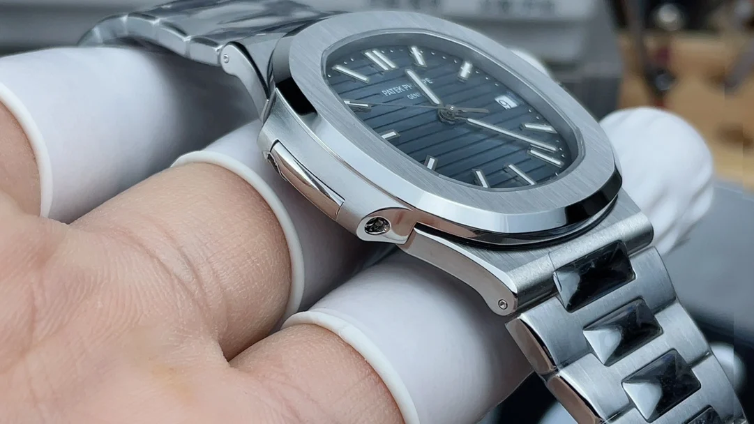Patek Philippe Nautilus Steel 5711 — photographed off the sweep