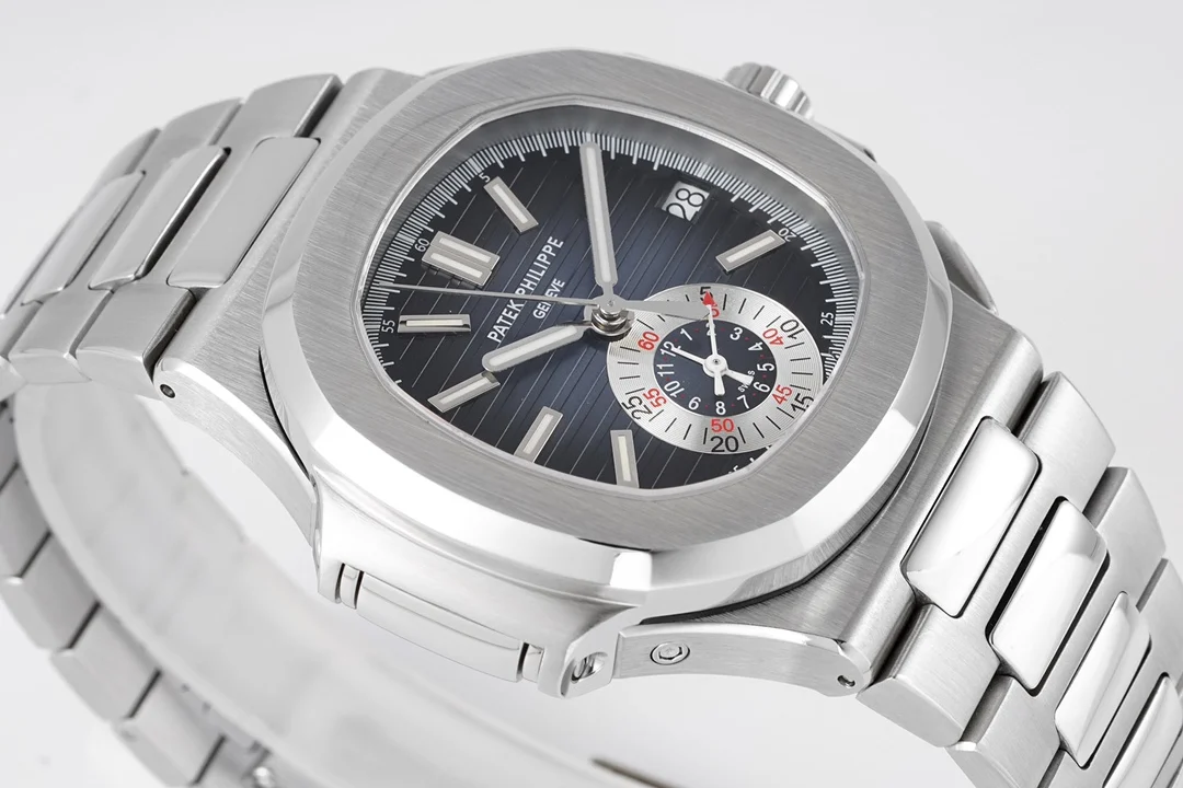 Patek Philippe Nautilus Steel 5980 — photographed off the sweep