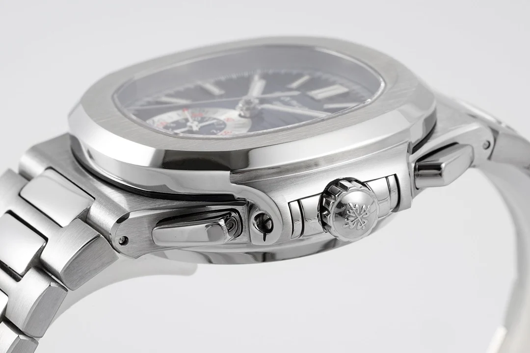 Patek Philippe Nautilus Steel 5980 — photographed off the sweep