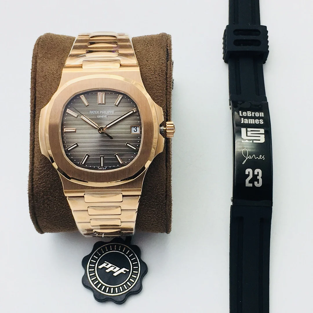 Patek Philippe Nautilus Steel Blue Dial — photographed off the sweep