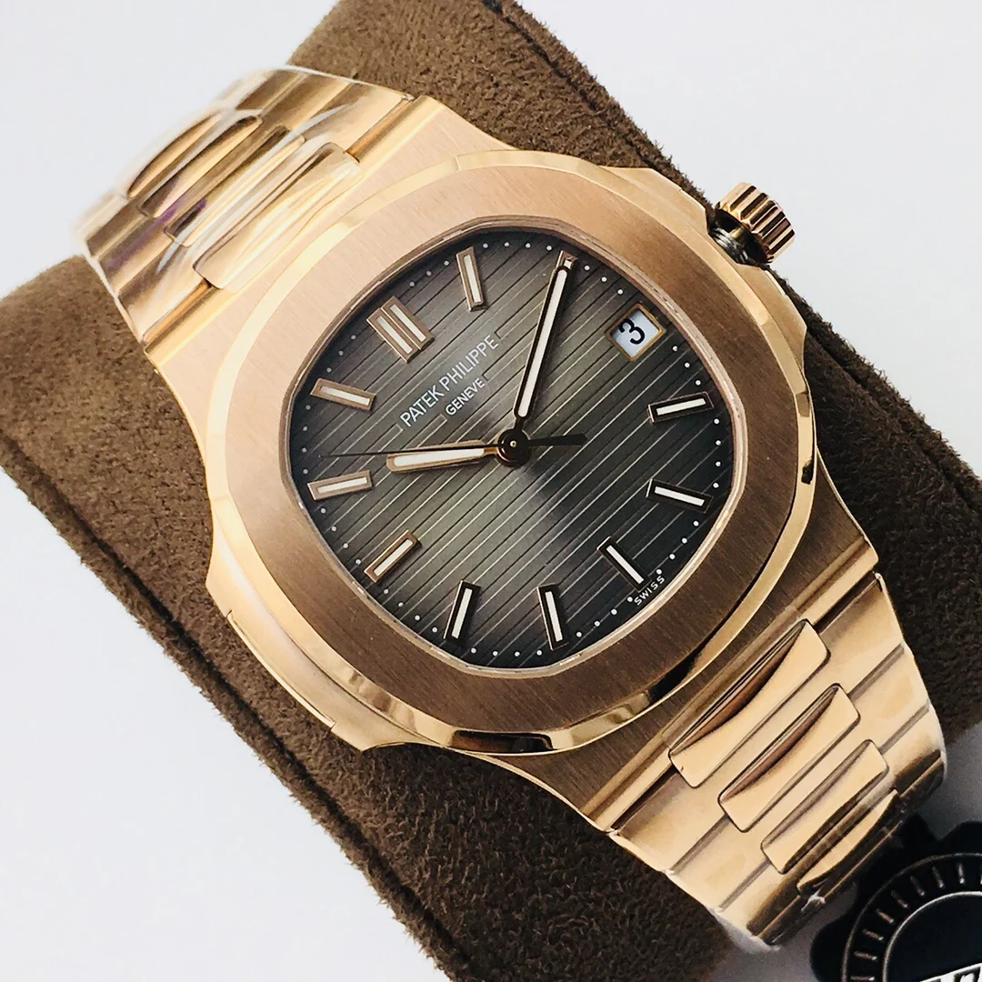 Patek Philippe Nautilus Steel Blue Dial — photographed off the sweep