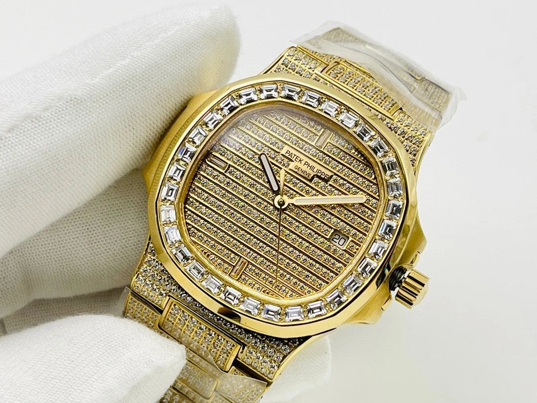 Patek Philippe Nautilus Steel Diamond-Set 5711 — photographed off the sweep
