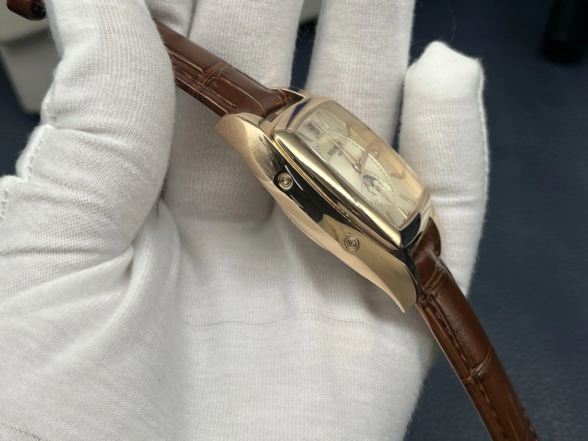 Patek Philippe Nautilus — photographed off the sweep