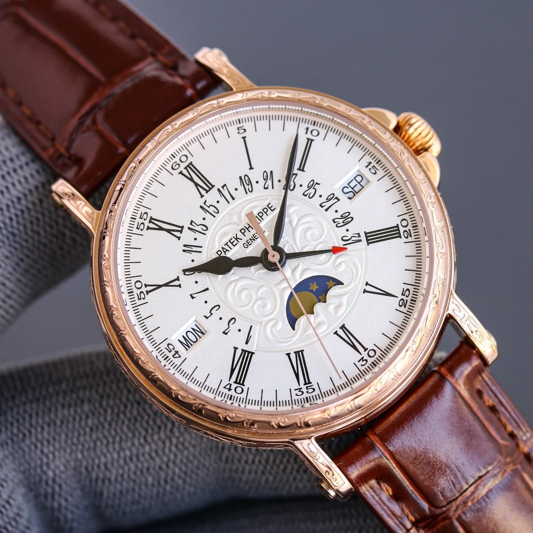 Patek Philippe Perpetual Calendar 38mm — photographed off the sweep