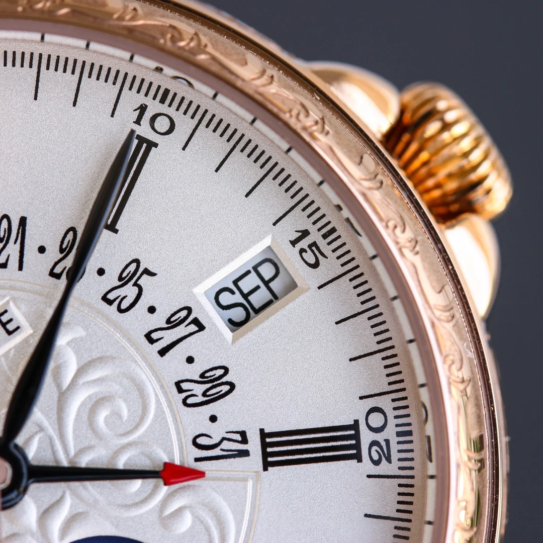 Patek Philippe Perpetual Calendar 38mm — photographed off the sweep