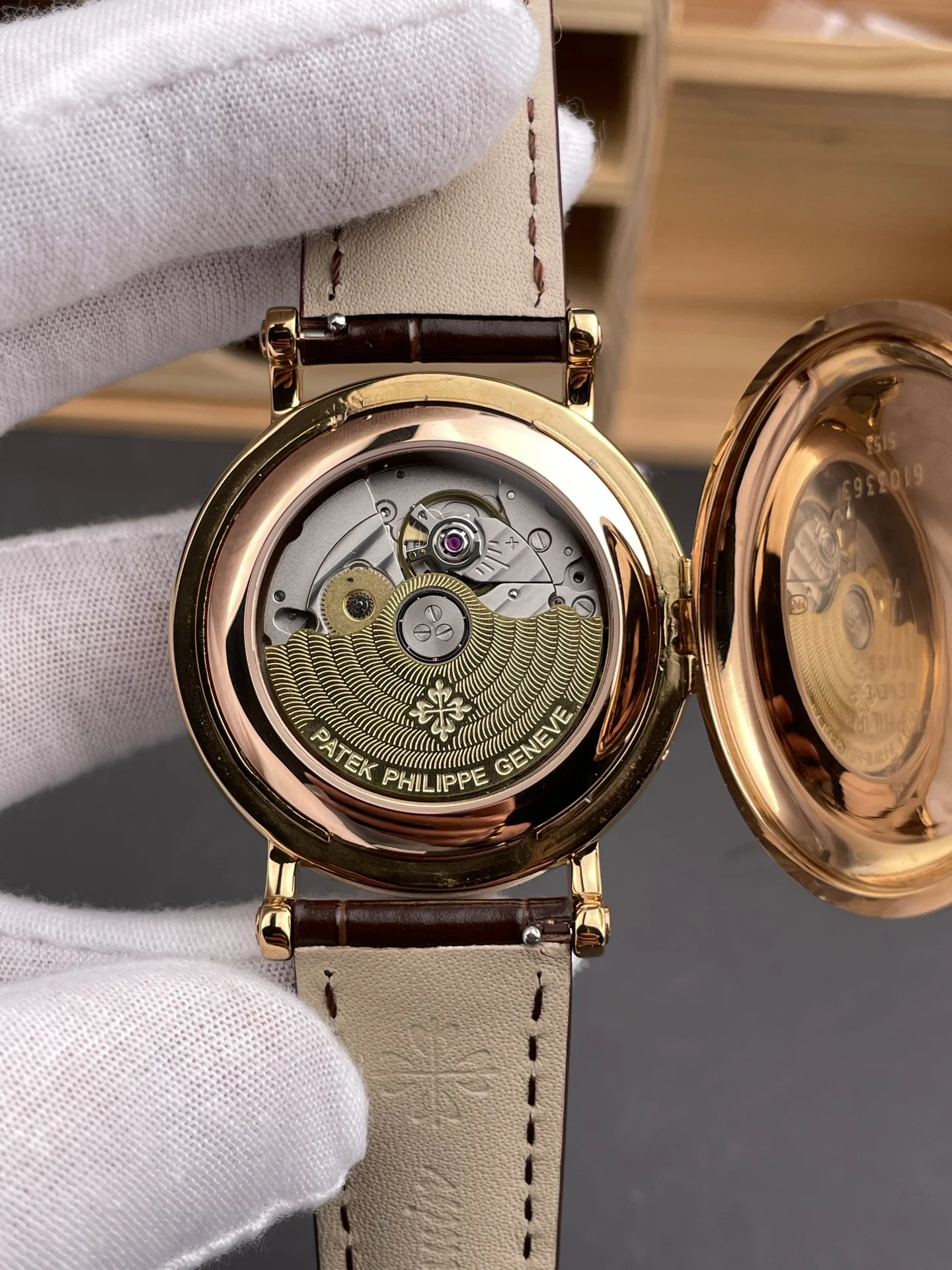 Patek Philippe Perpetual Calendar 38mm — photographed off the sweep