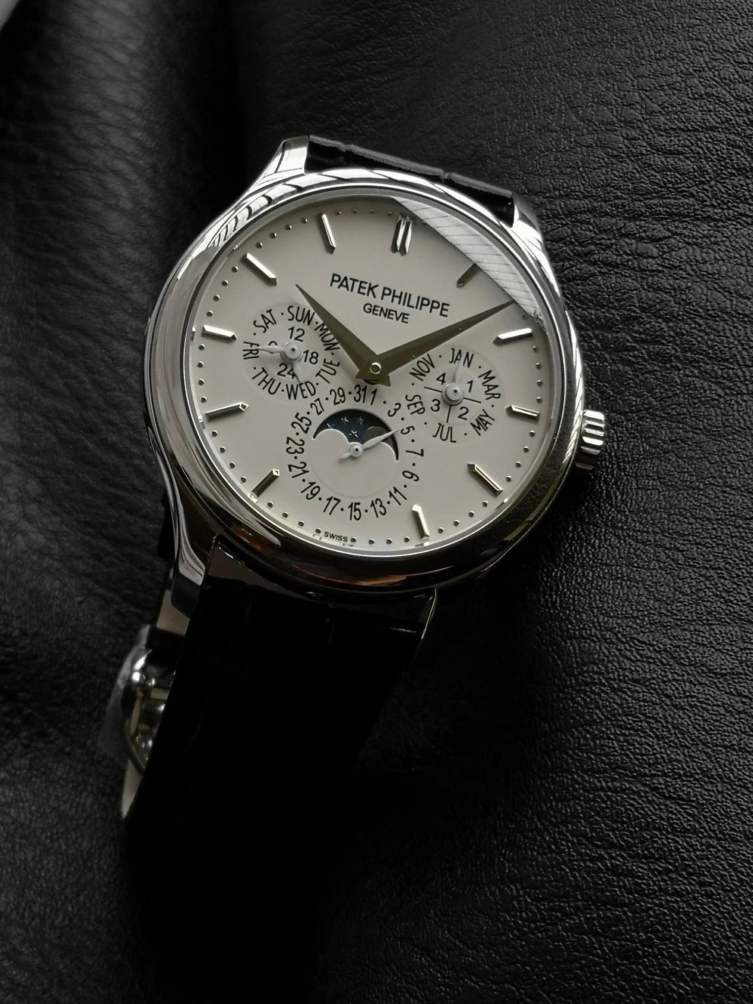 Patek Philippe Perpetual Calendar 5140 — photographed off the sweep