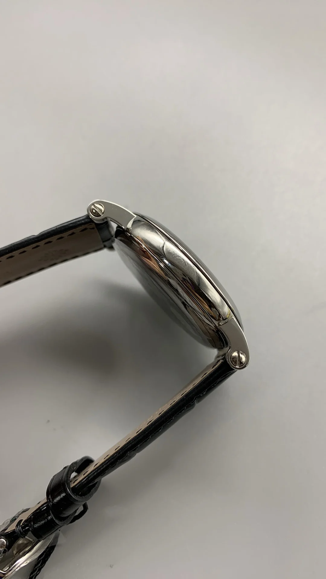 Patek Philippe Retro, hinged cover — photographed off the sweep