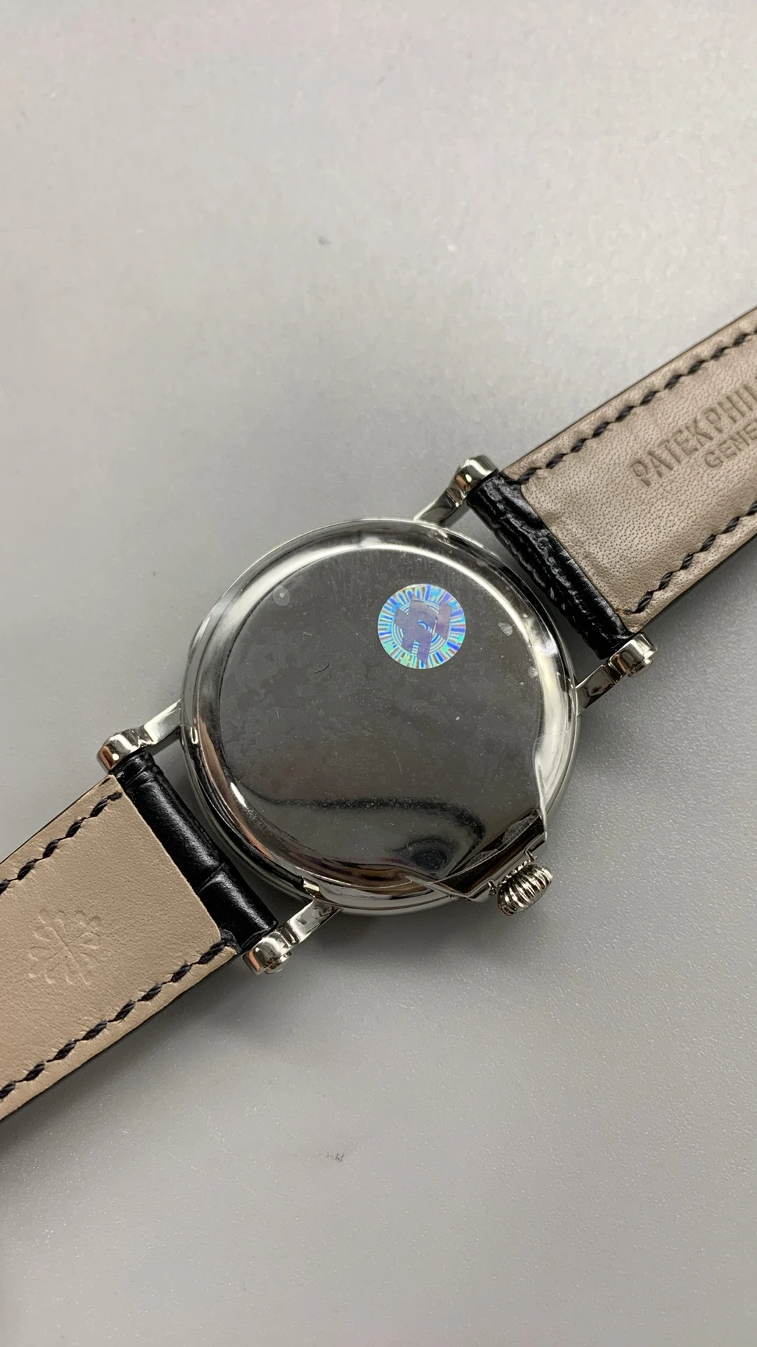 Patek Philippe Retro, hinged cover — photographed off the sweep