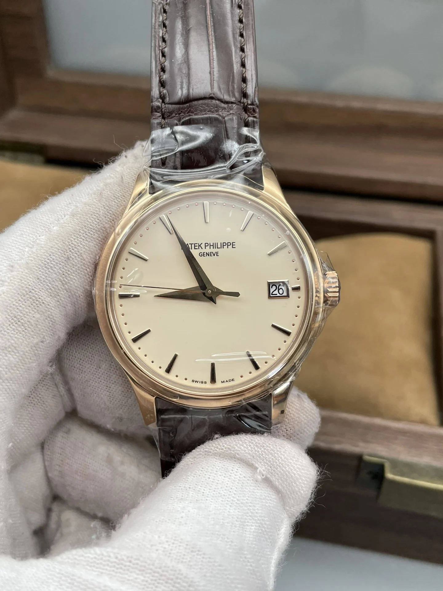 Patek Philippe Rose Gold 5227 — photographed off the sweep