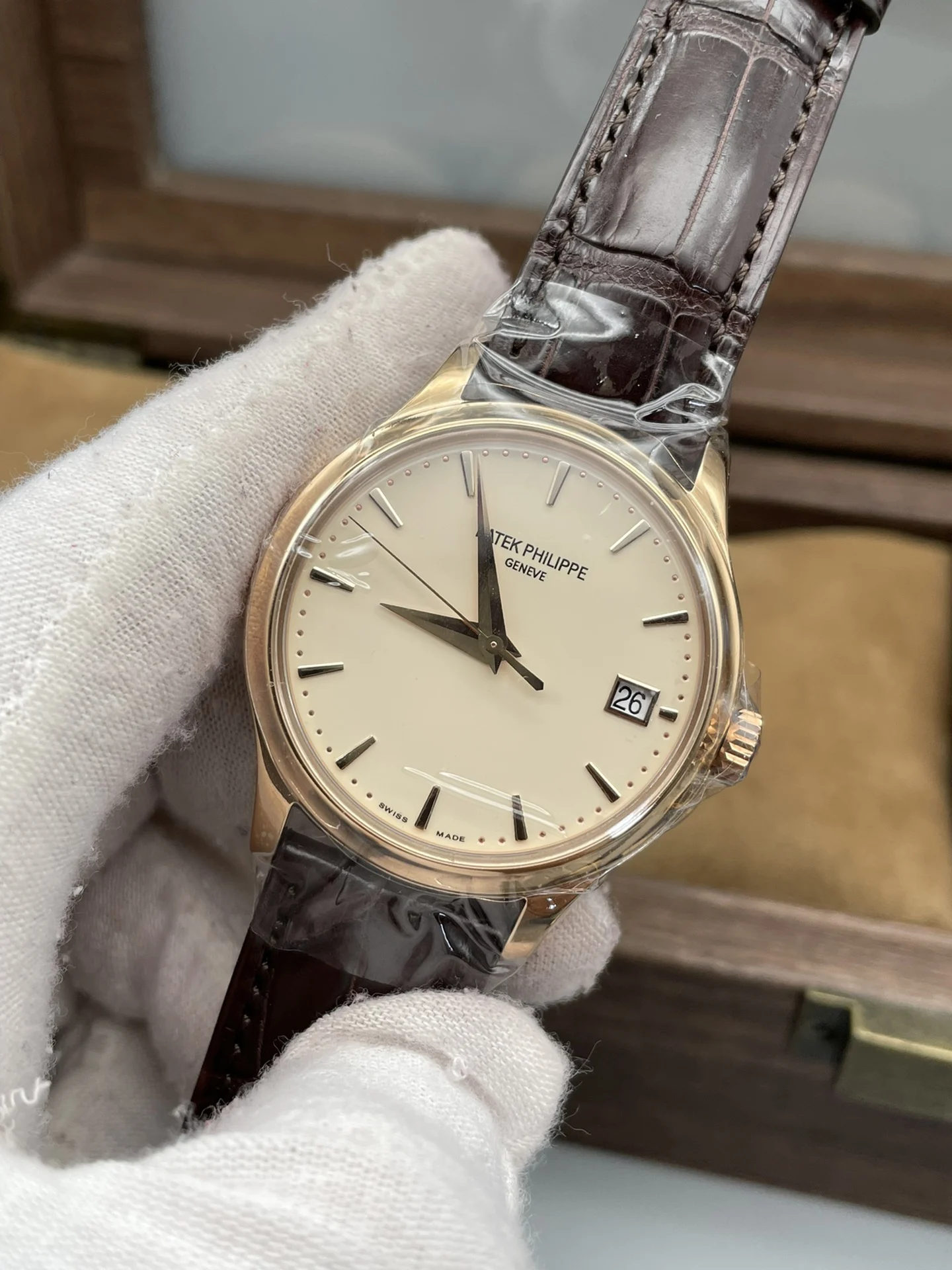 Patek Philippe Rose Gold 5227 — photographed off the sweep