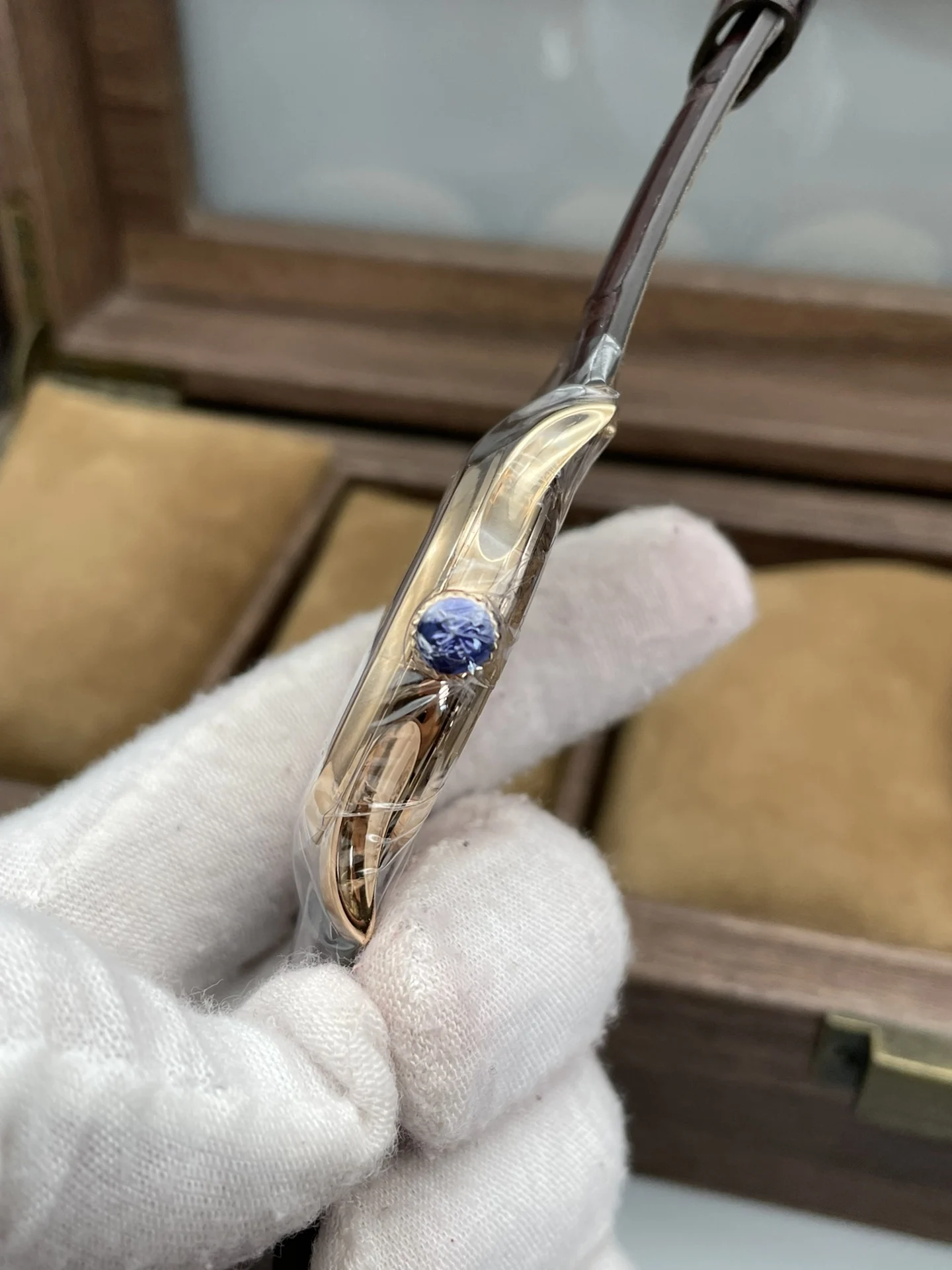 Patek Philippe Rose Gold 5227 — photographed off the sweep