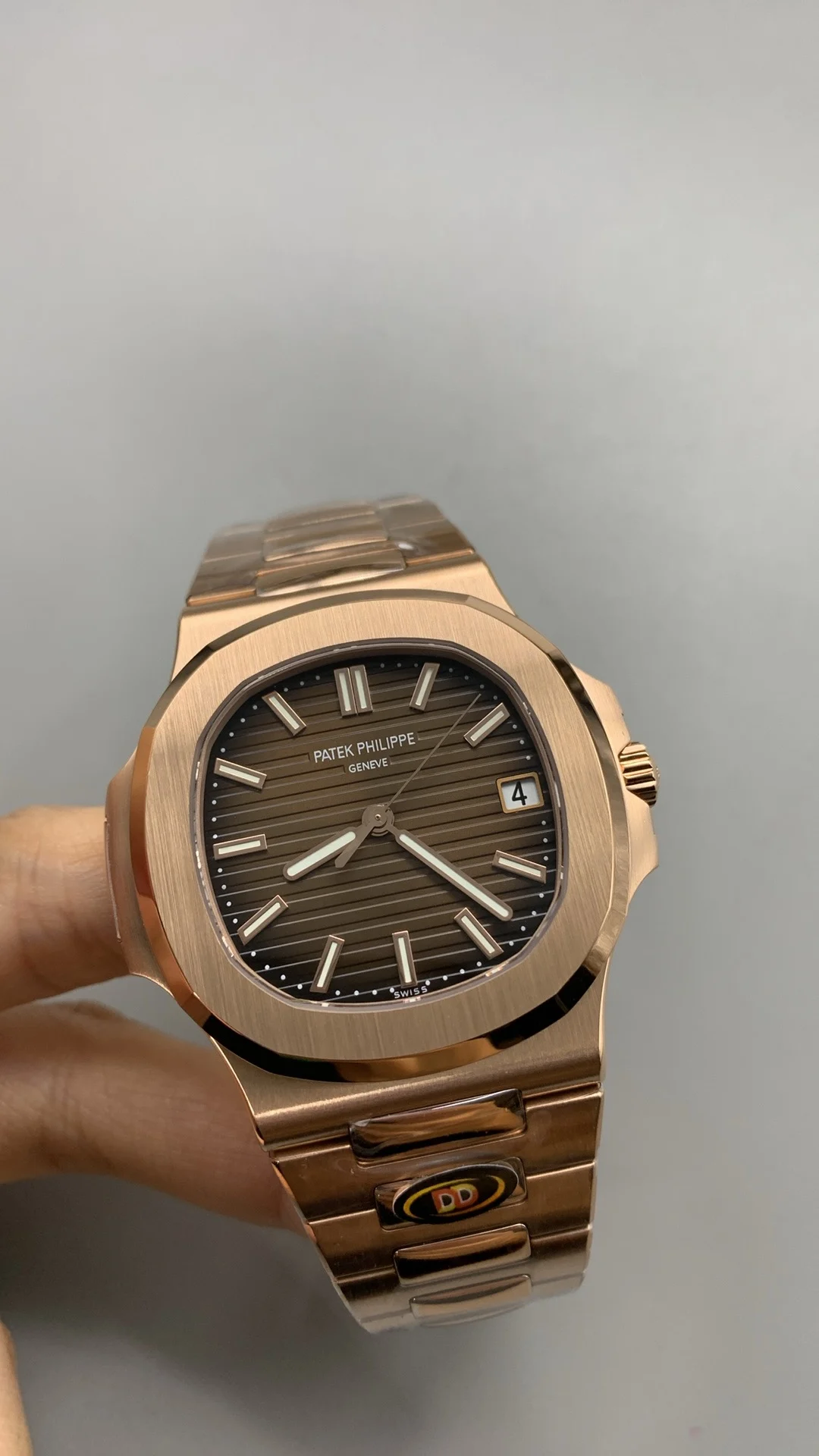 Patek Philippe Rose Gold 5711 — photographed off the sweep