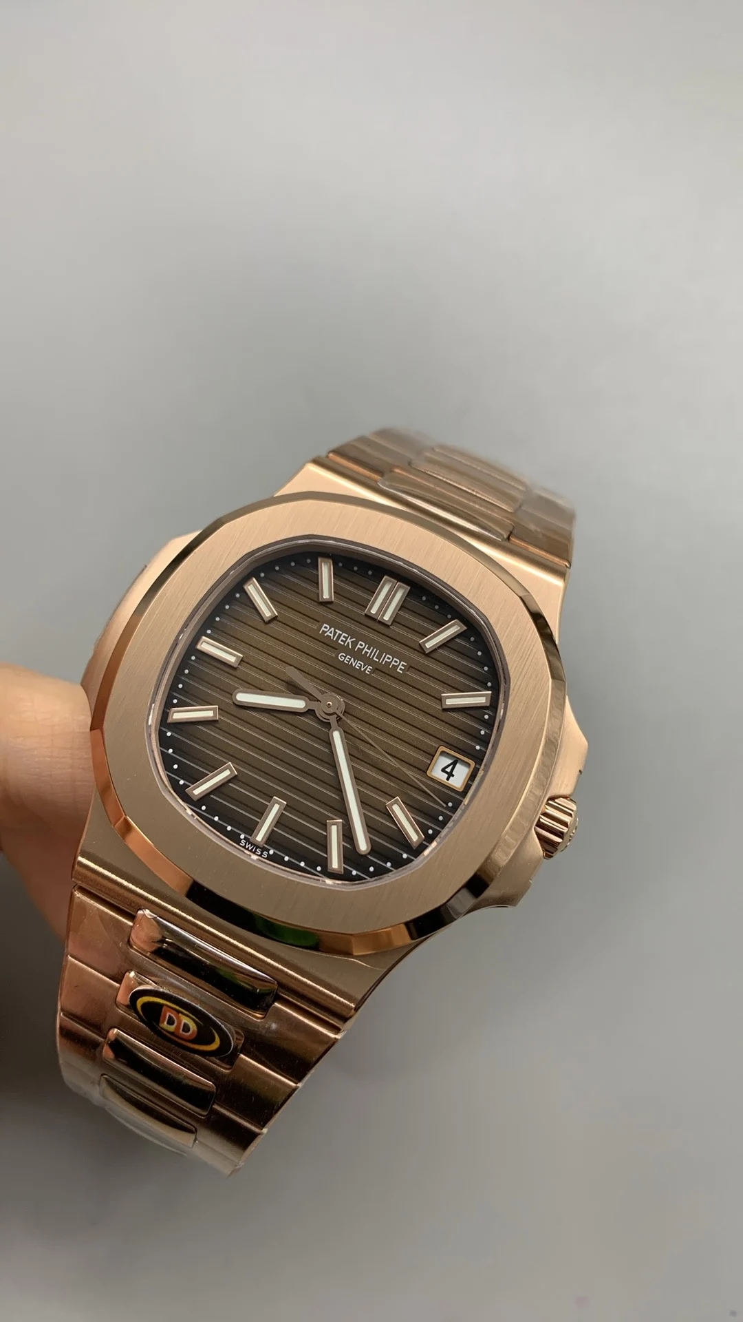 Patek Philippe Rose Gold 5711 — photographed off the sweep