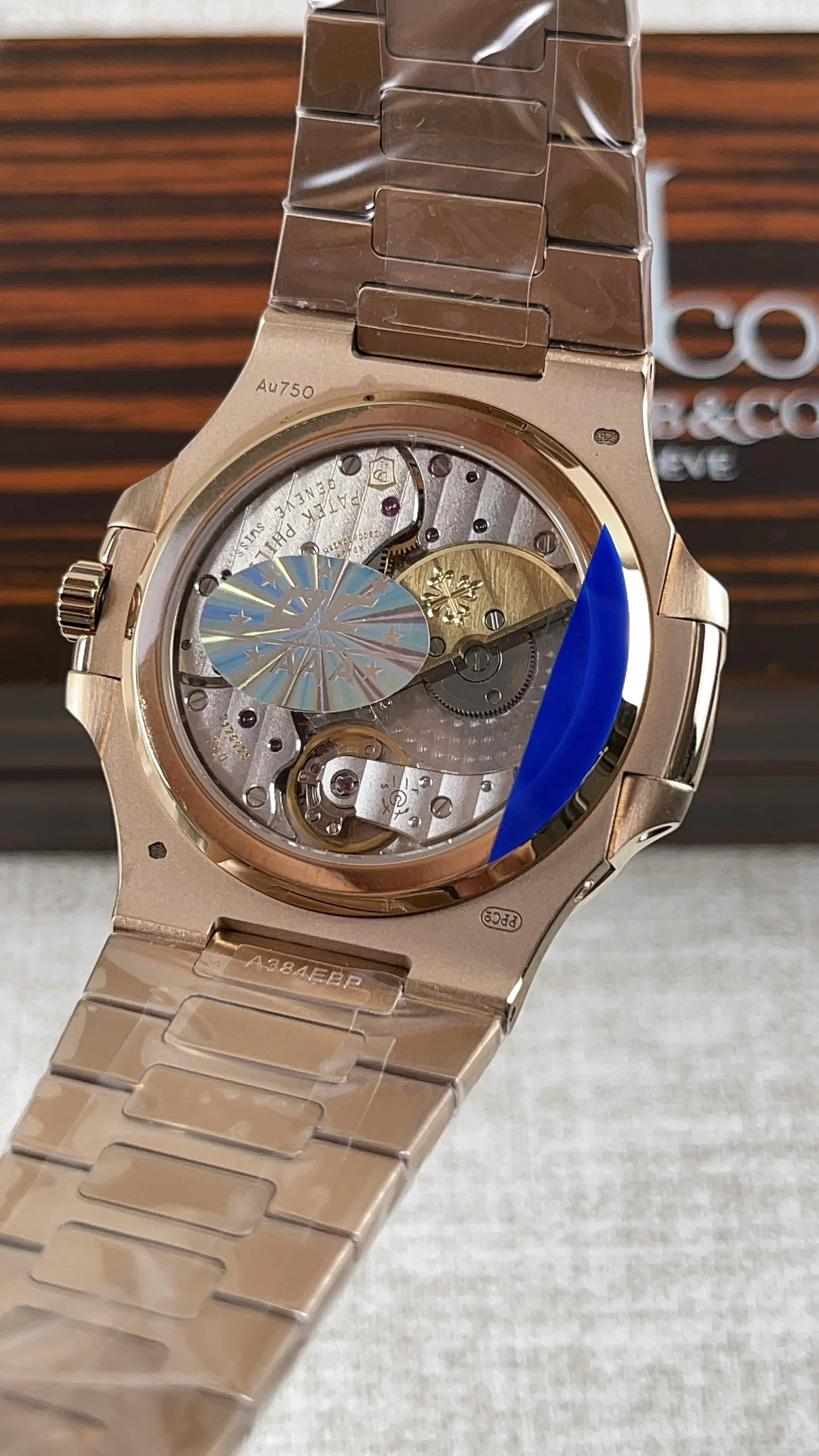 Patek Philippe Rose Gold 5712 — photographed off the sweep
