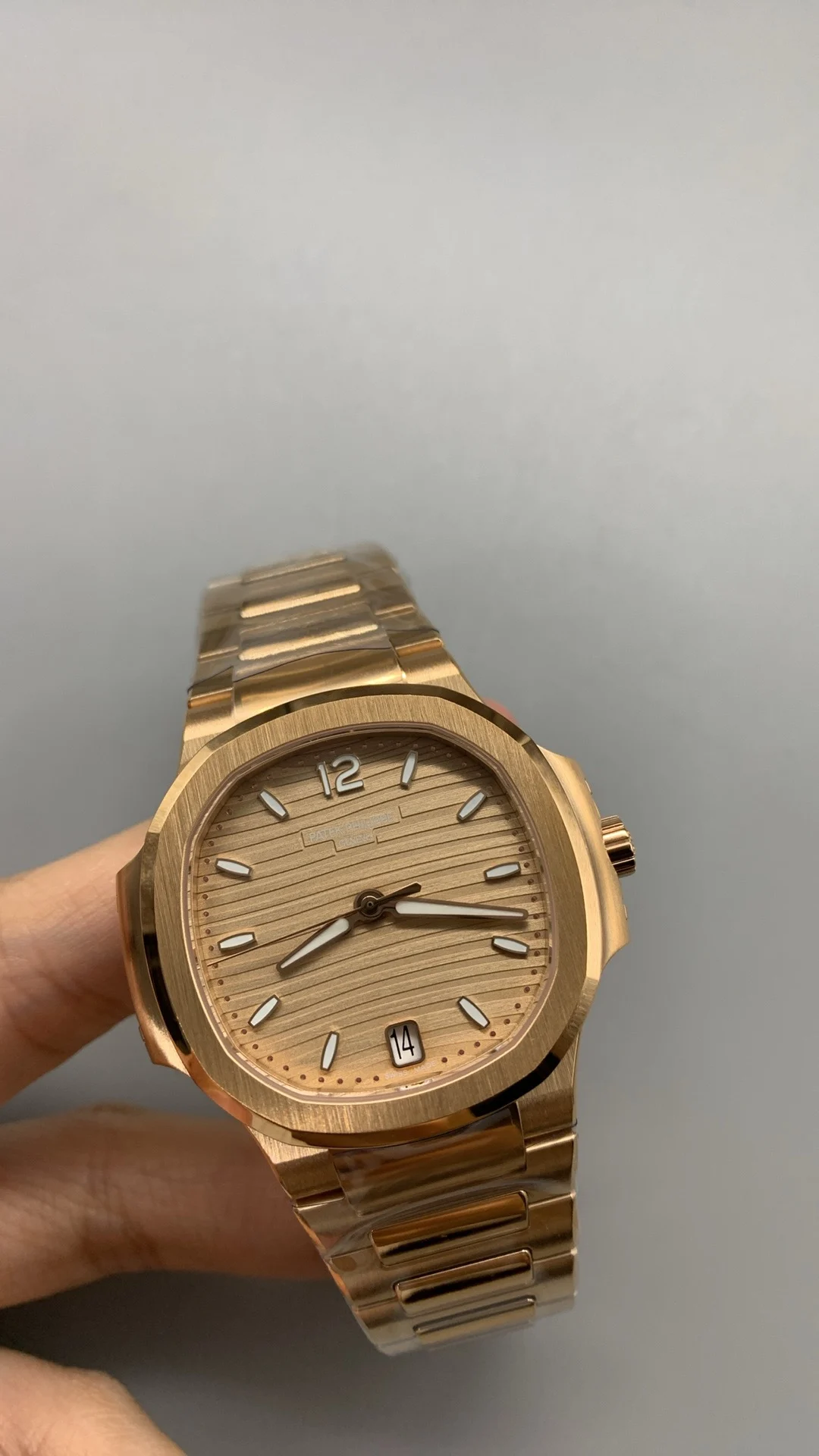 Patek Philippe Rose Gold 7118 — photographed off the sweep