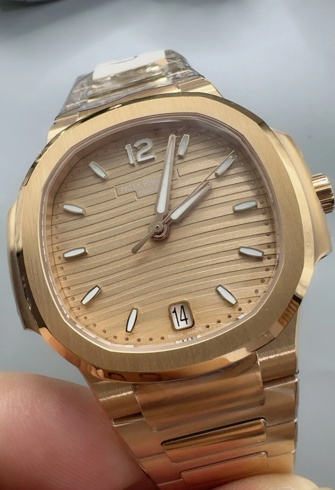 Patek Philippe Rose Gold 7118 — photographed off the sweep