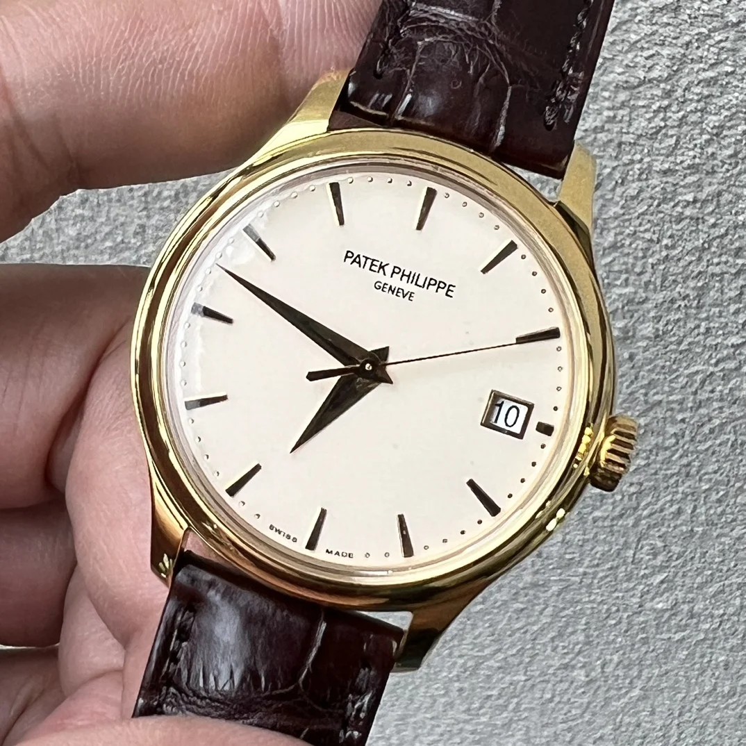 Patek Philippe Rose Gold Black Dial 5227 — photographed off the sweep