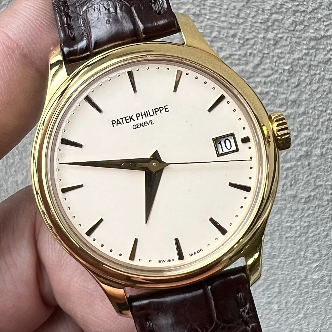 Patek Philippe Rose Gold Black Dial 5227 — photographed off the sweep