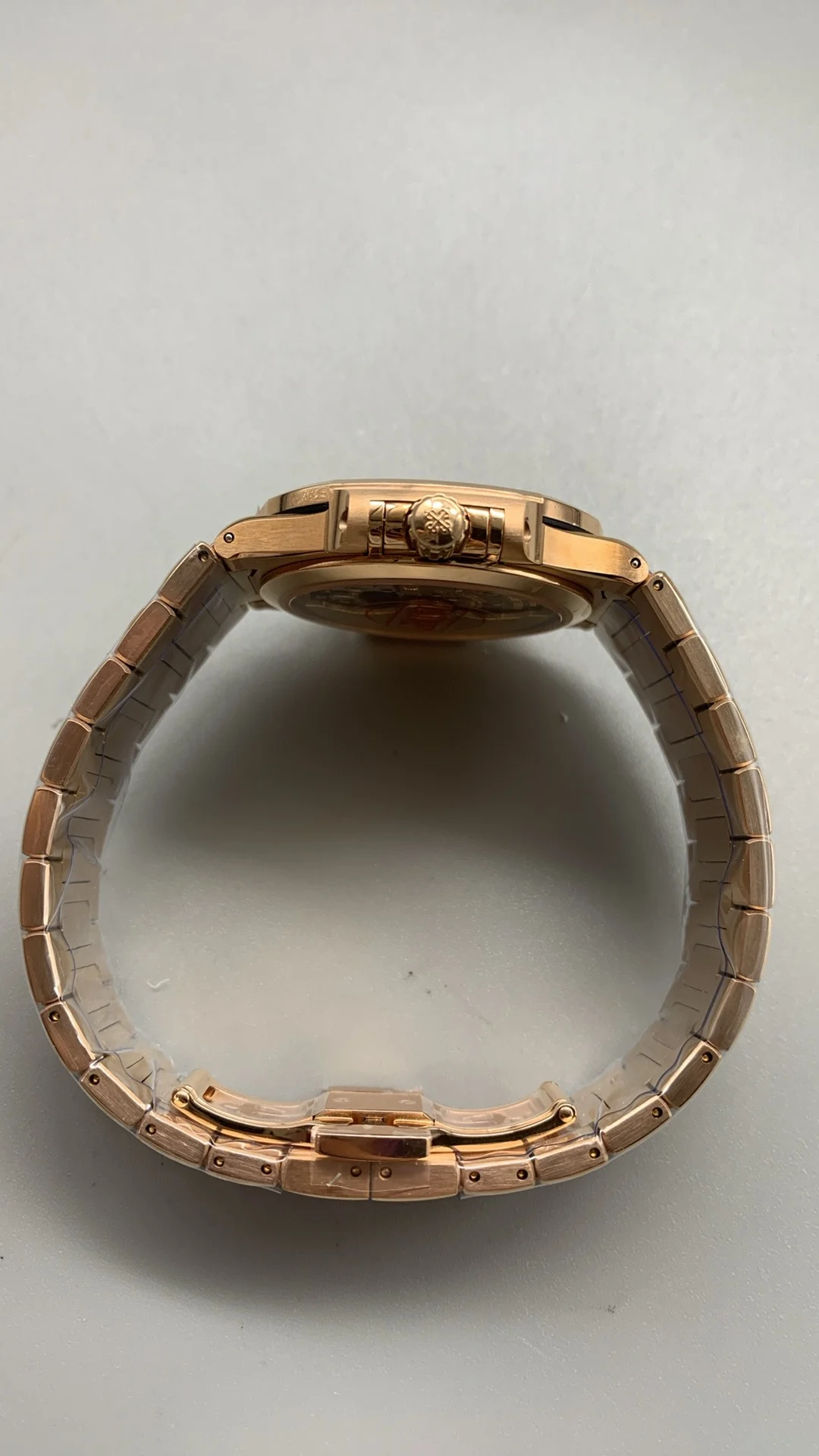 Patek Philippe Rose Gold Diamond-Set 7118 — photographed off the sweep
