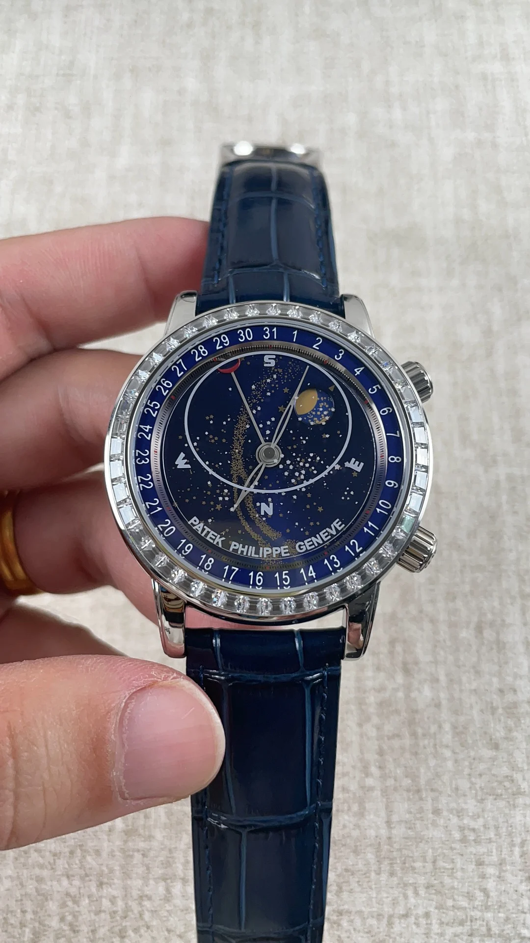 Patek Philippe Starry Sky Collection — photographed off the sweep