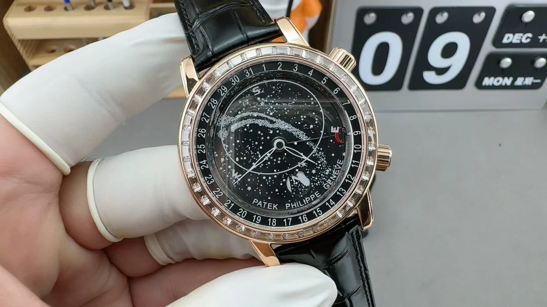 Patek Philippe Starry Sky — photographed off the sweep
