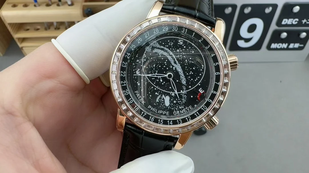 Patek Philippe Starry Sky — photographed off the sweep