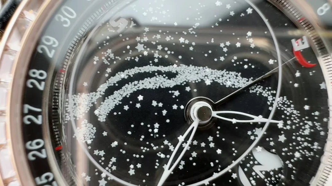 Patek Philippe Starry Sky — photographed off the sweep