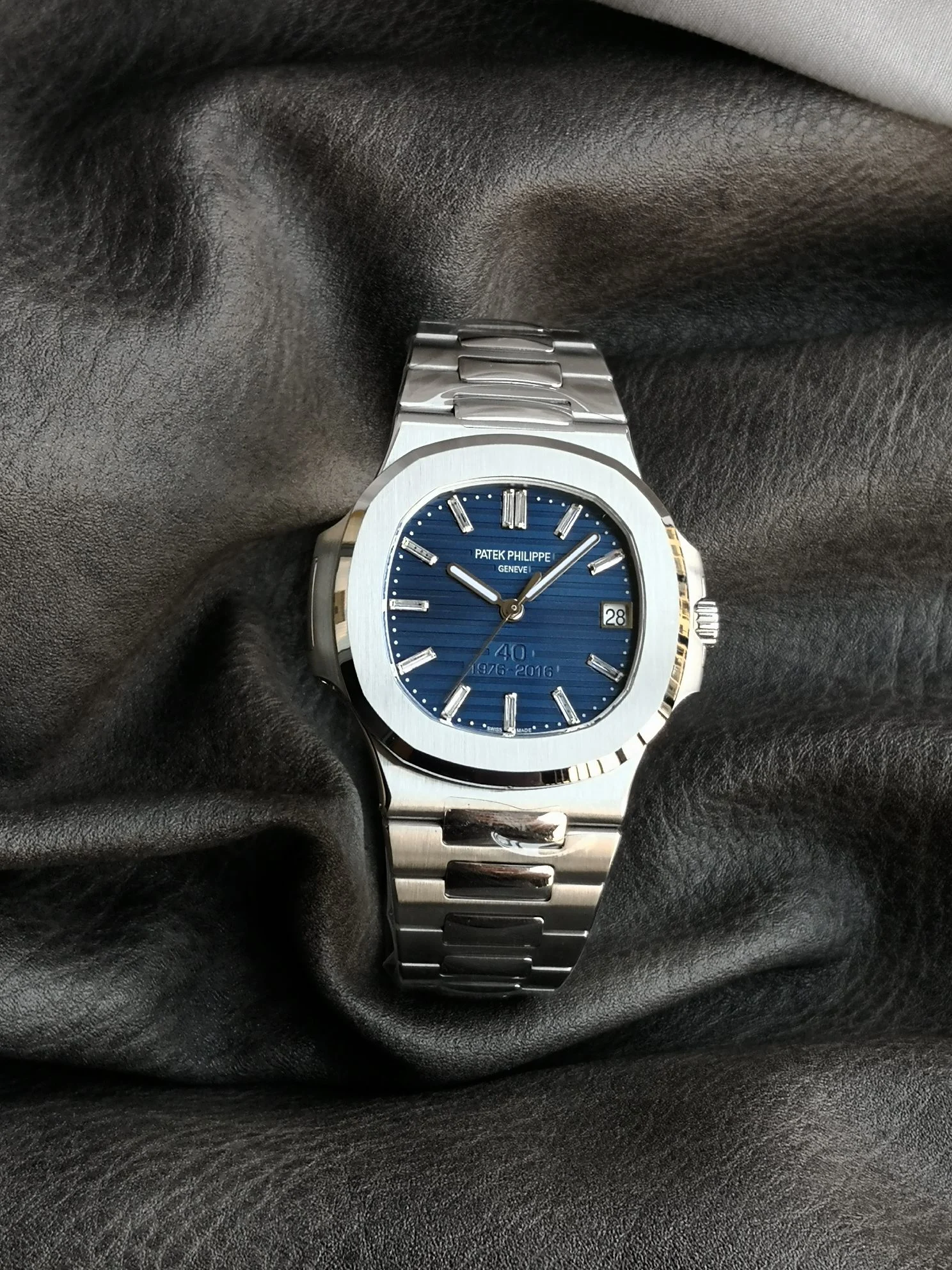 Patek Philippe Steel 5711 — photographed off the sweep
