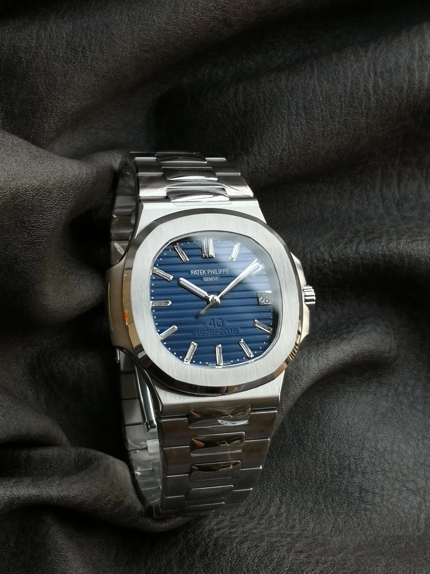Patek Philippe Steel 5711 — photographed off the sweep