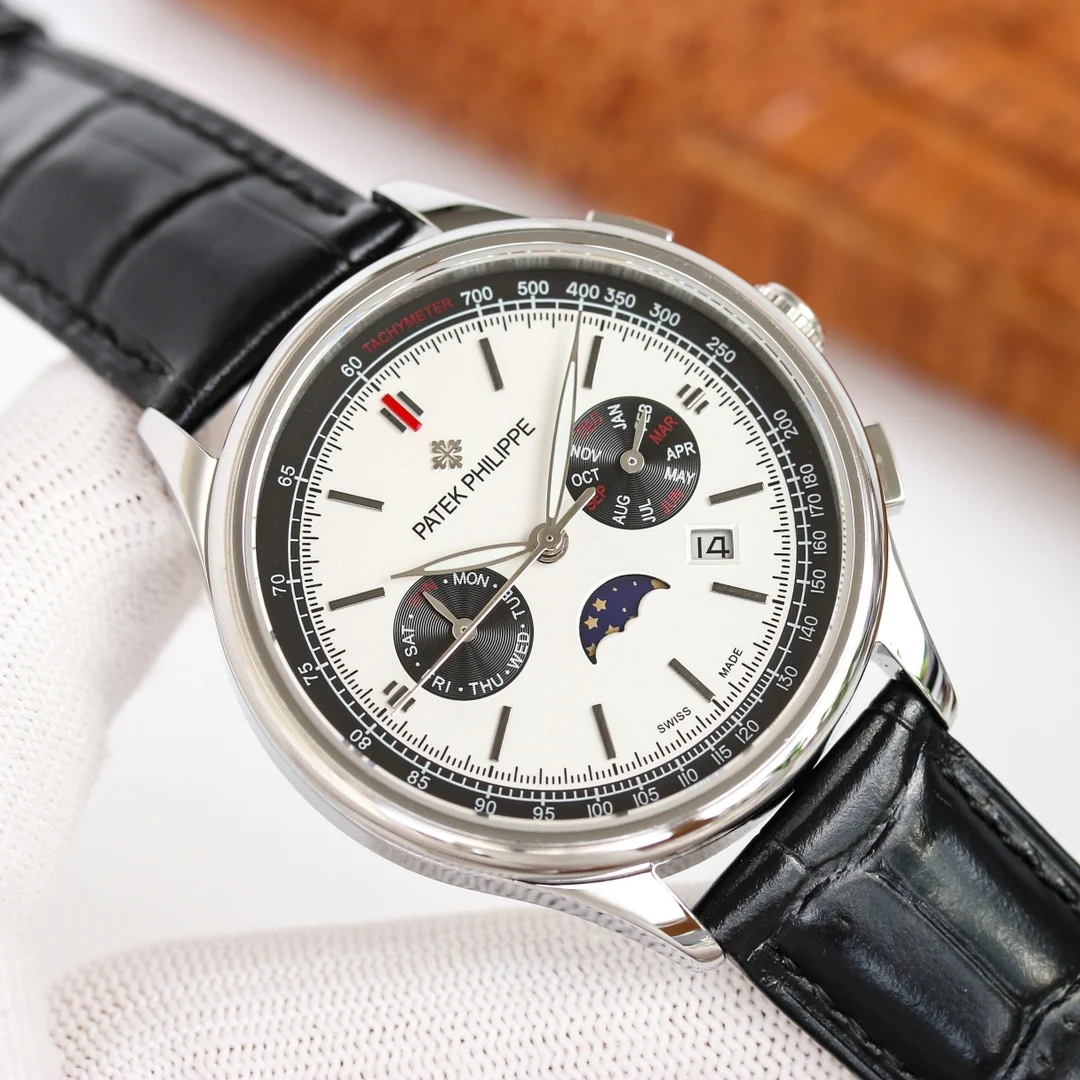 Patek Philippe Steel Red Dial β photographed off the sweep