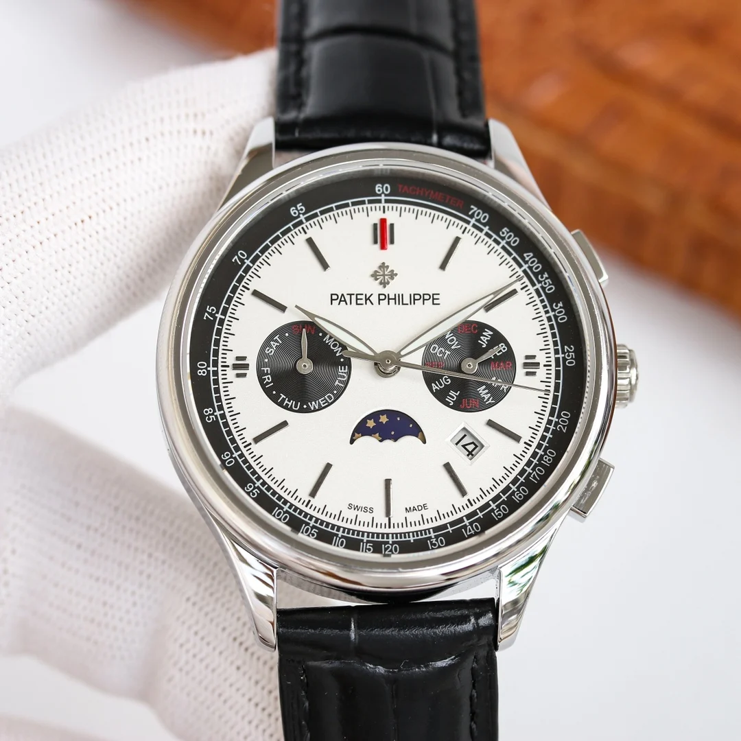 Patek Philippe Steel Red Dial β photographed off the sweep