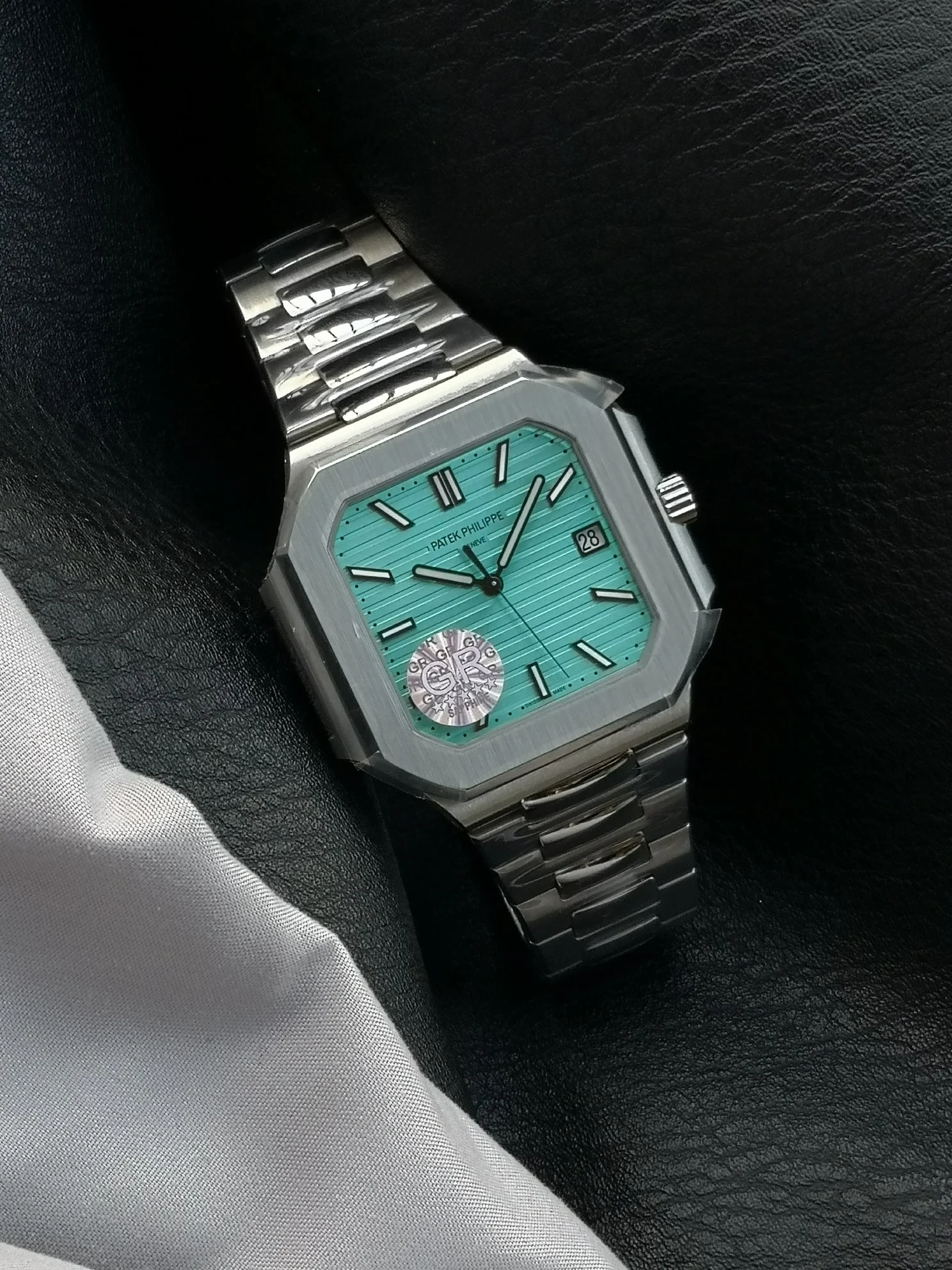 Patek Philippe Steel — photographed off the sweep