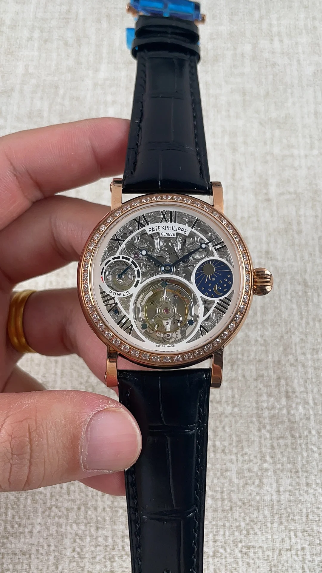 Patek Philippe Tourbillon — photographed off the sweep