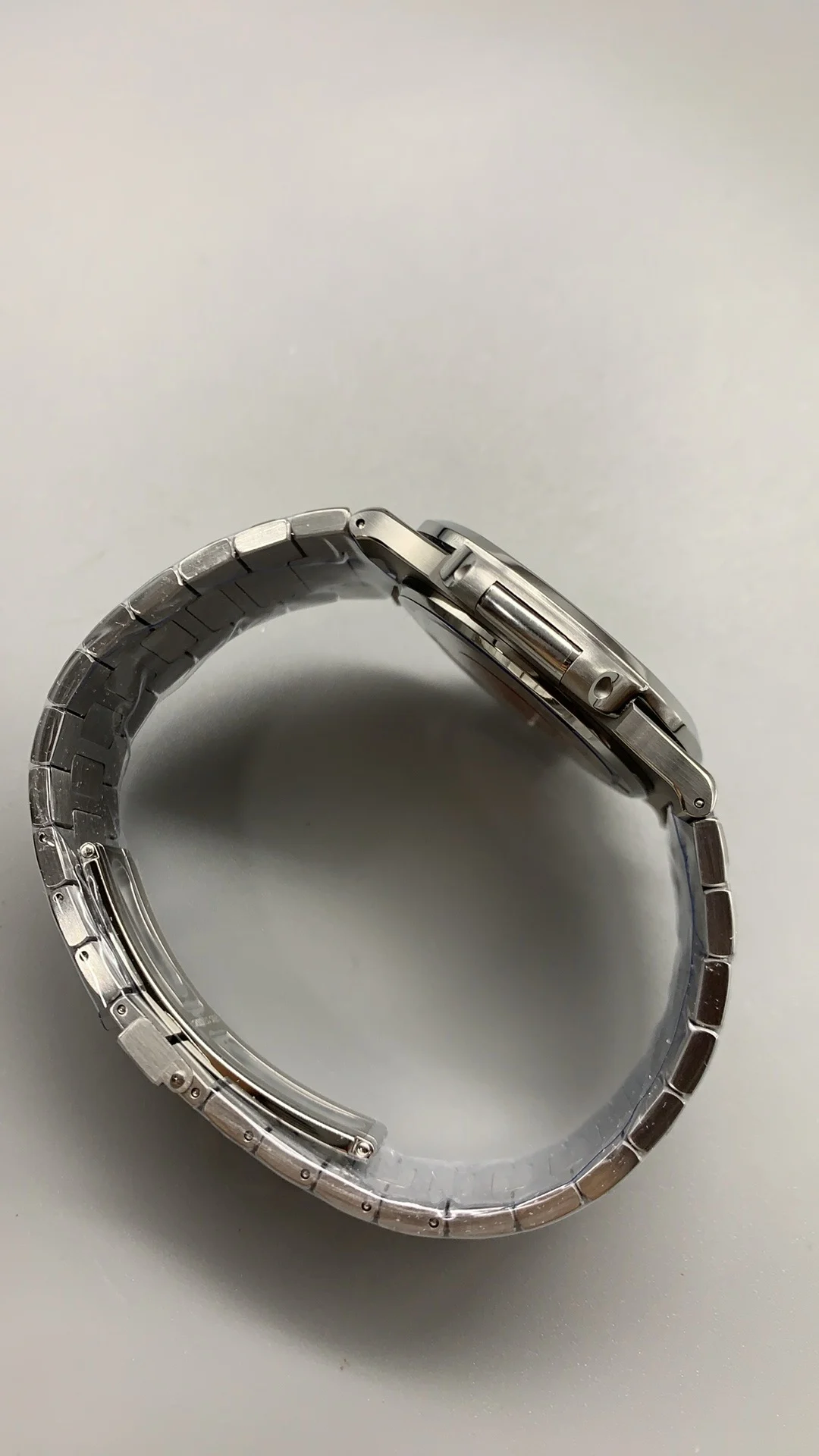 Patek Philippe White Dial 5711 — photographed off the sweep