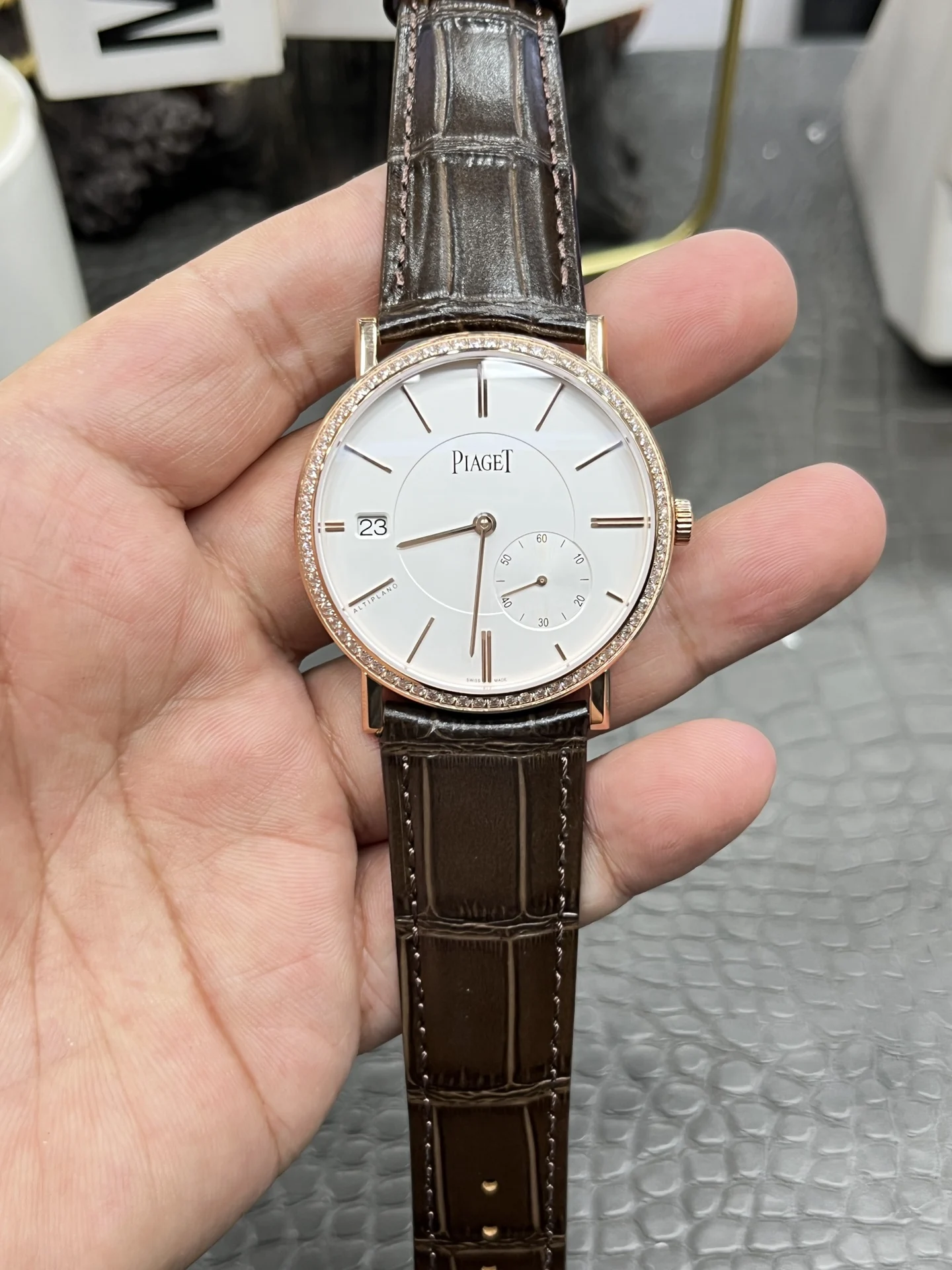 Piaget Altiplano — photographed off the sweep