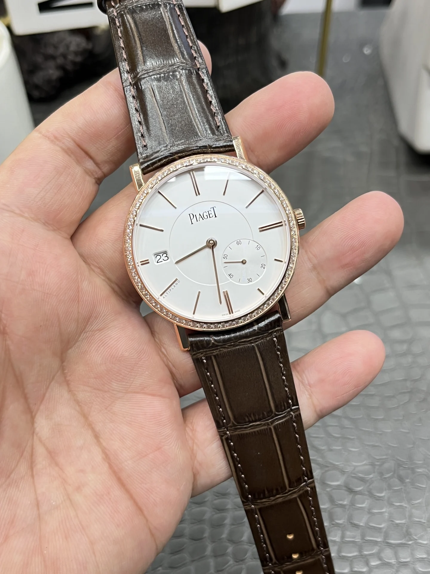 Piaget Altiplano — photographed off the sweep
