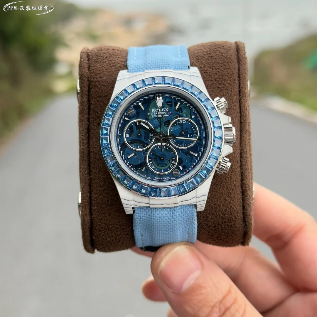 PPM modified with white fiber shell/skeleton blue T-shirt — photographed off the sweep