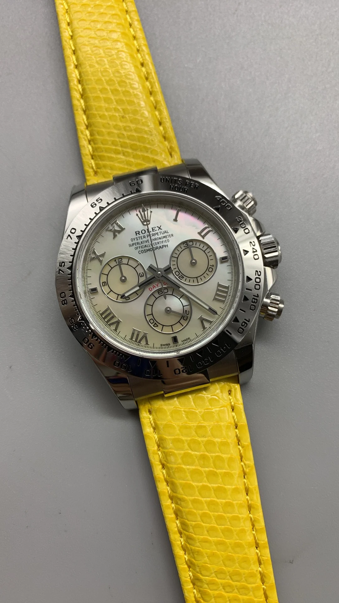 PPM, Yellow Beauty, 4130, MOP — photographed off the sweep