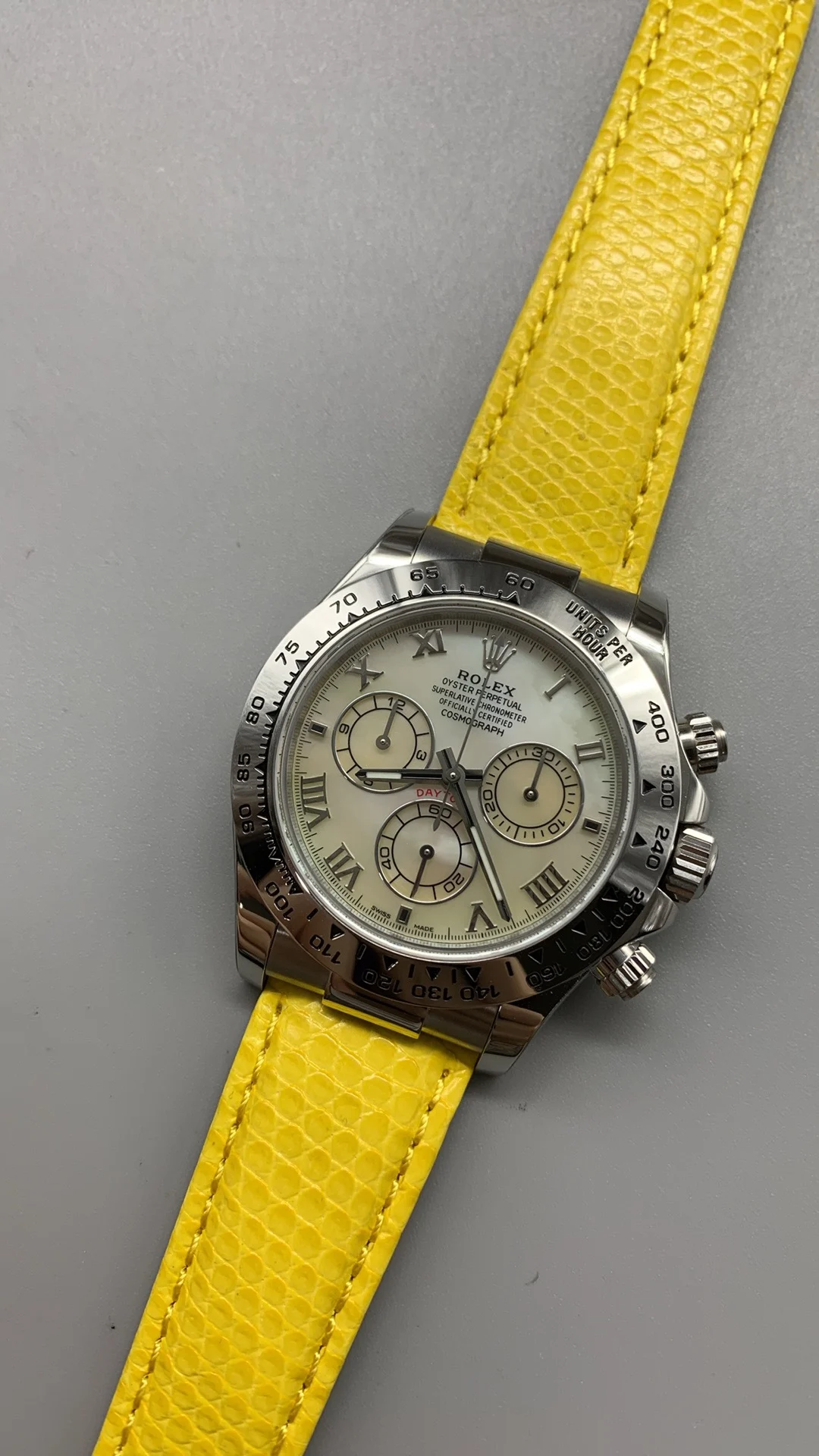 PPM, Yellow Beauty, 4130, MOP — photographed off the sweep
