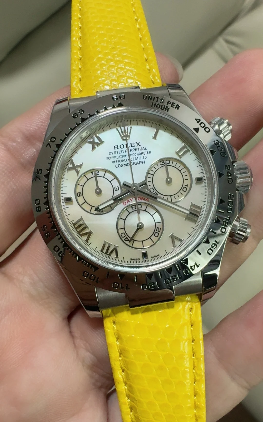 PPM, Yellow Beauty, 4130, MOP — photographed off the sweep