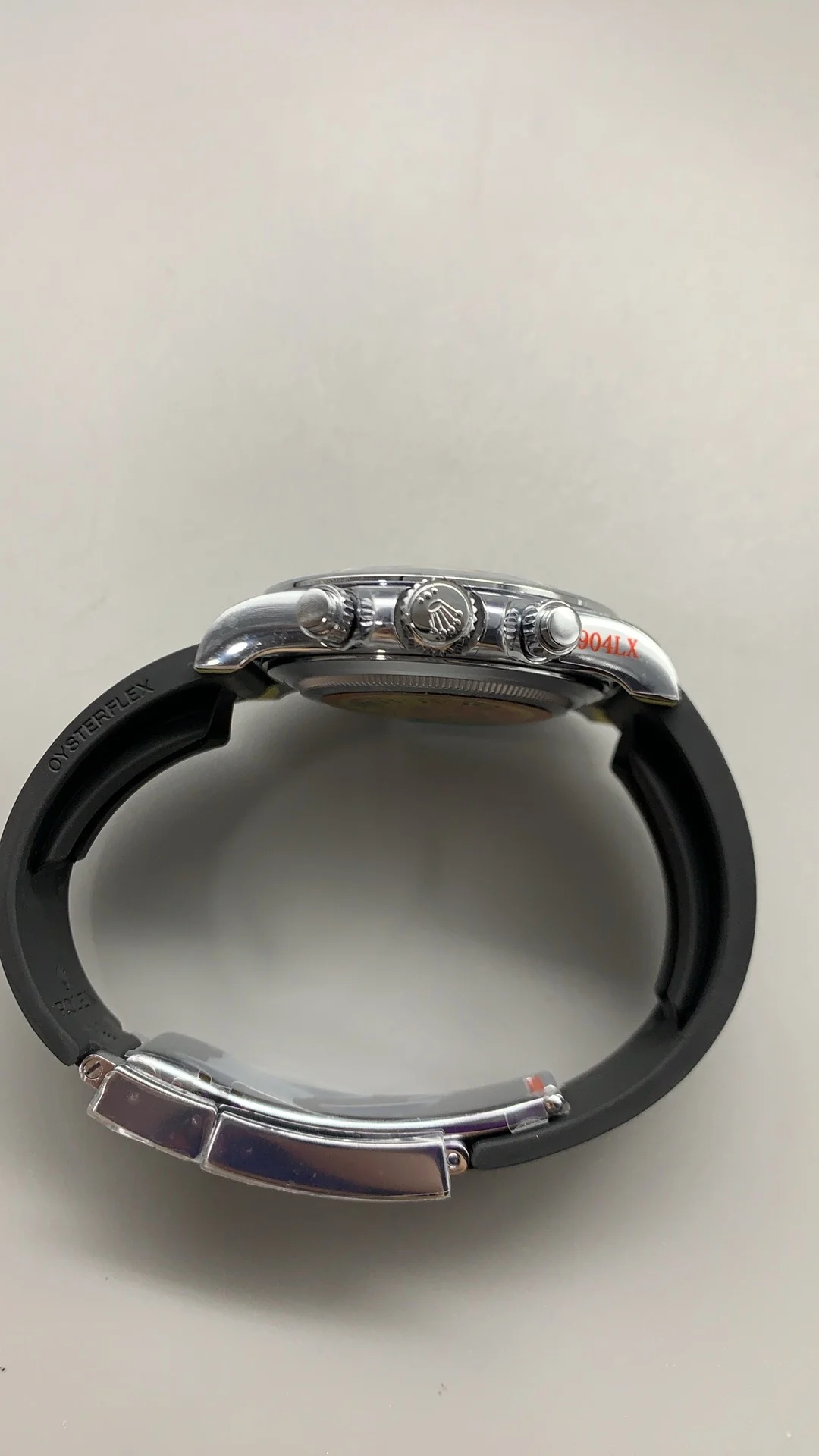 QF, digital Dior, rubber strap model, 4130 — photographed off the sweep