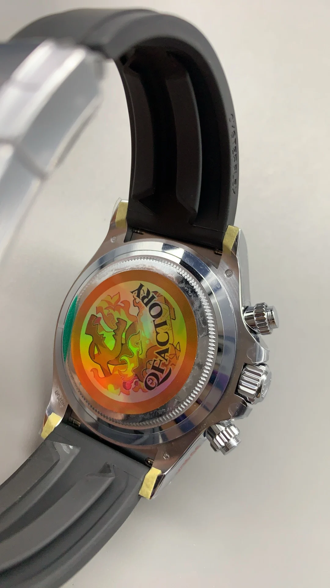 QF, digital Dior, rubber strap model, 4130 — photographed off the sweep
