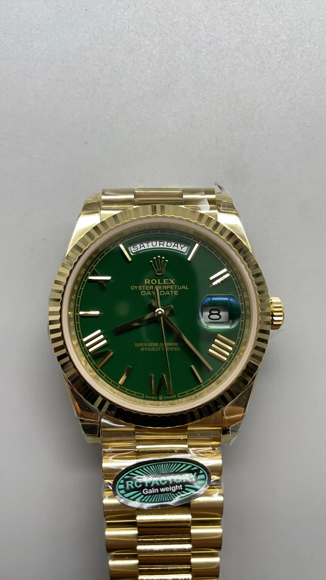 RCF, 40mm, gold, table green, 3255